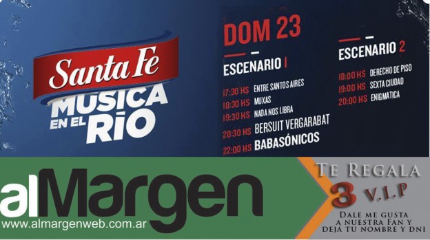 Regalamos entradas VIP para Música en el Río