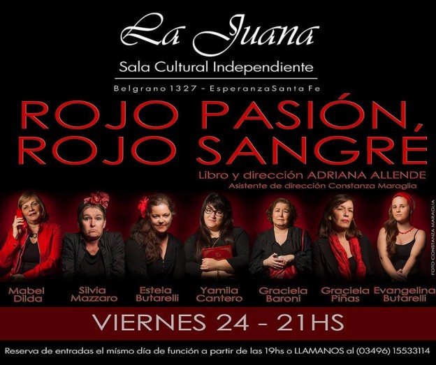 “Rojo pasión, rojo sangre”, en La Juana