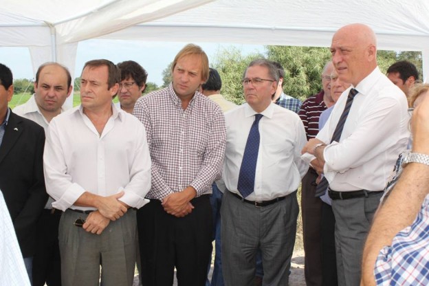Recorrida del Gobernador por obras de escurrimiento