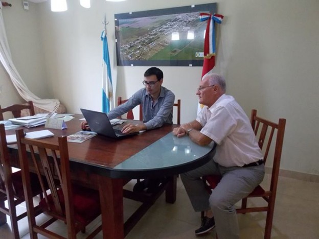 Intenso recorrido del Coordinador de la Asociación para el Desarrollo Rafael De Pace.