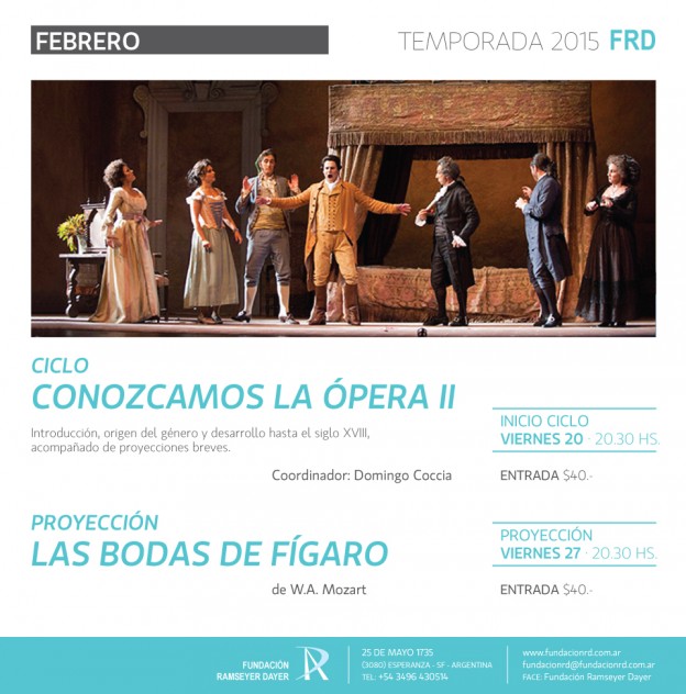 Hoy comienza el Ciclo Conozcamos La Ópera