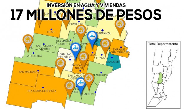 17 millones de inversión en obras del Gobierno Provincial en Vivienda y Agua Potable
