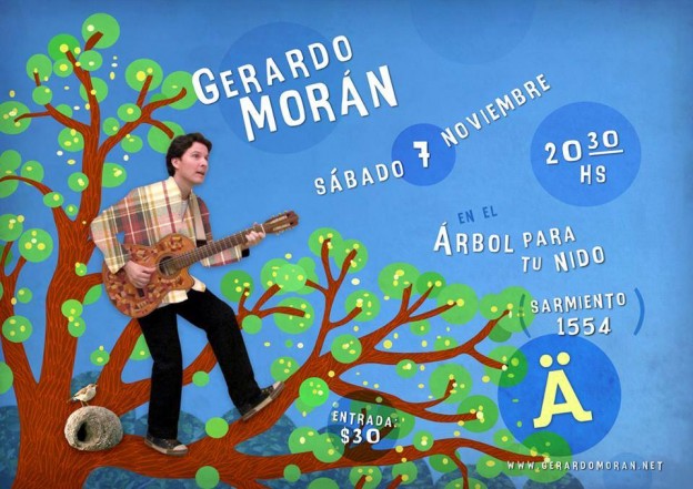 Recital de Gerardo Morán en Ärbol para tu Nido