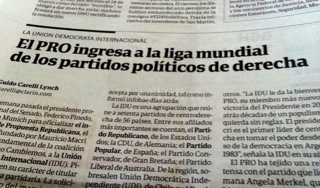 “Los valores de los gobiernos de derecha en el mundo no son los mismos que representan a la UCR”