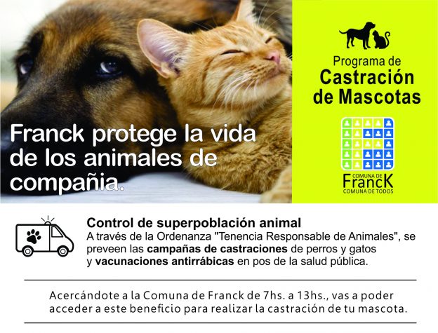 Franck: programa de castración de mascotas.