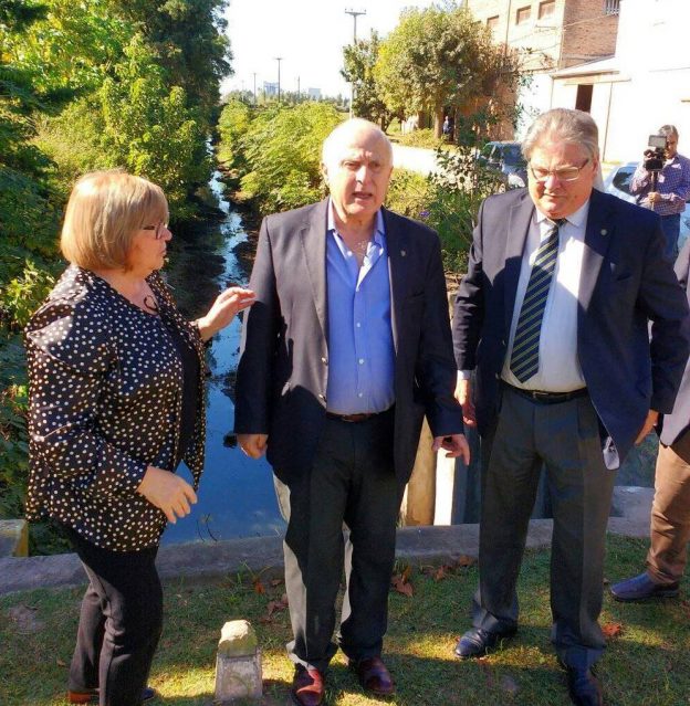 Fascendini y Lifschitz recorrieron el sitio donde se construirá el Canal Alem