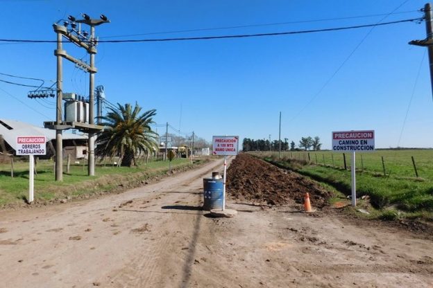 San Jerónimo Norte: trabajos en la Ruta 67-S
