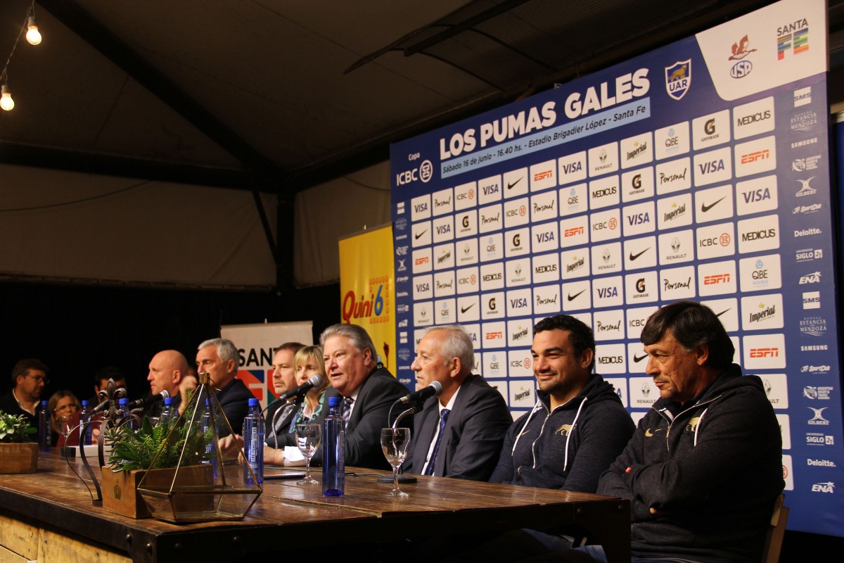 SE PRESENTO OFICIALMENTE EL PARTIDO DE RUGBY ENTRE LOS PUMAS Y GALES