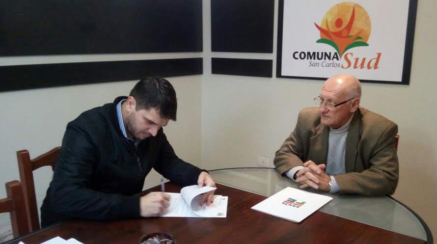 San Carlos Sud, firma convenio con la administración provincial de vialidad