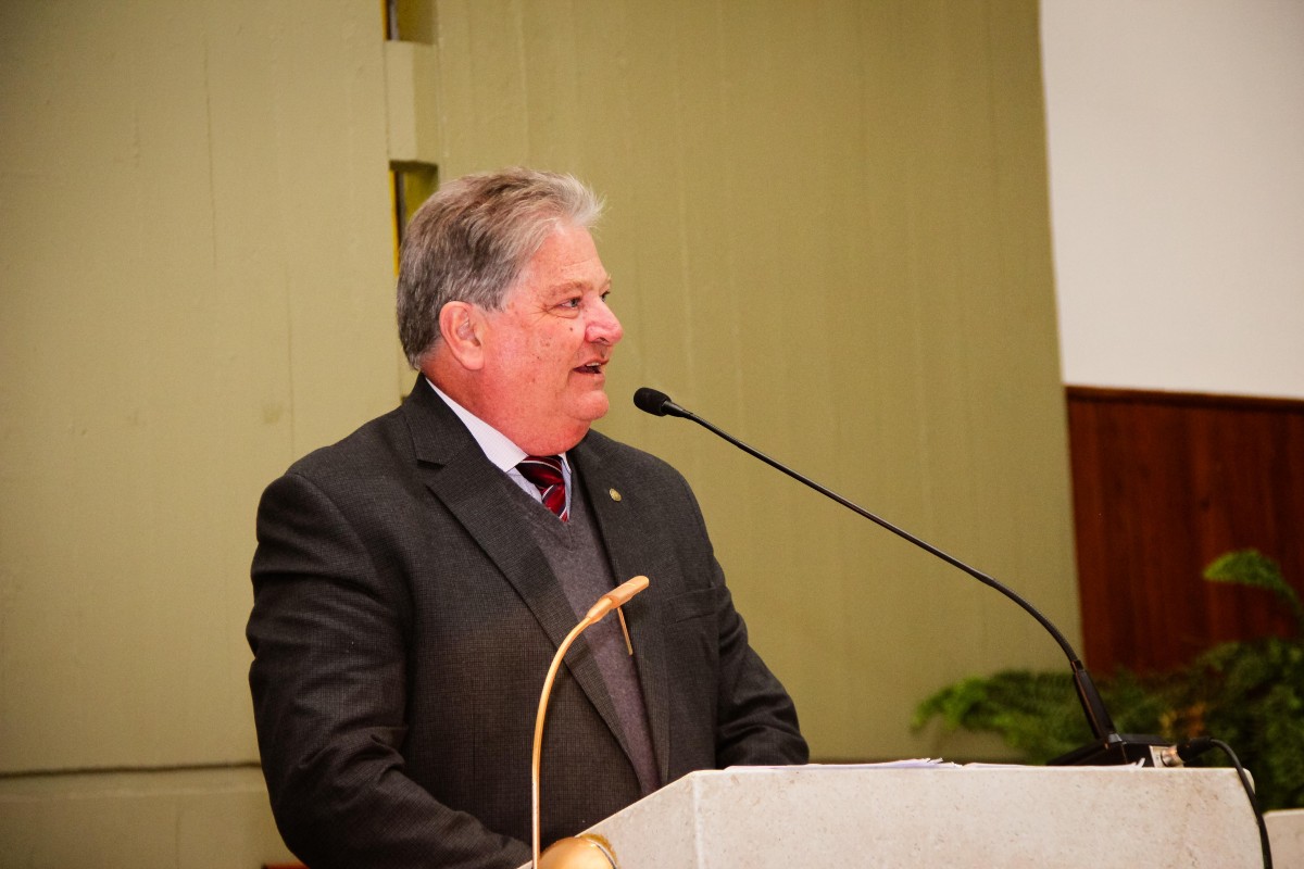 FASCENDINI EN FRANCK: Presidio el acto en el templo “Nuestra Señora del Rosario”