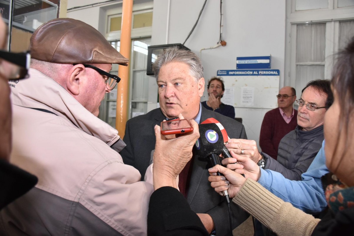 FASCENDINI RECORRIÓ LA OBRA EN EL HOSPITAL DE ESPERANZA