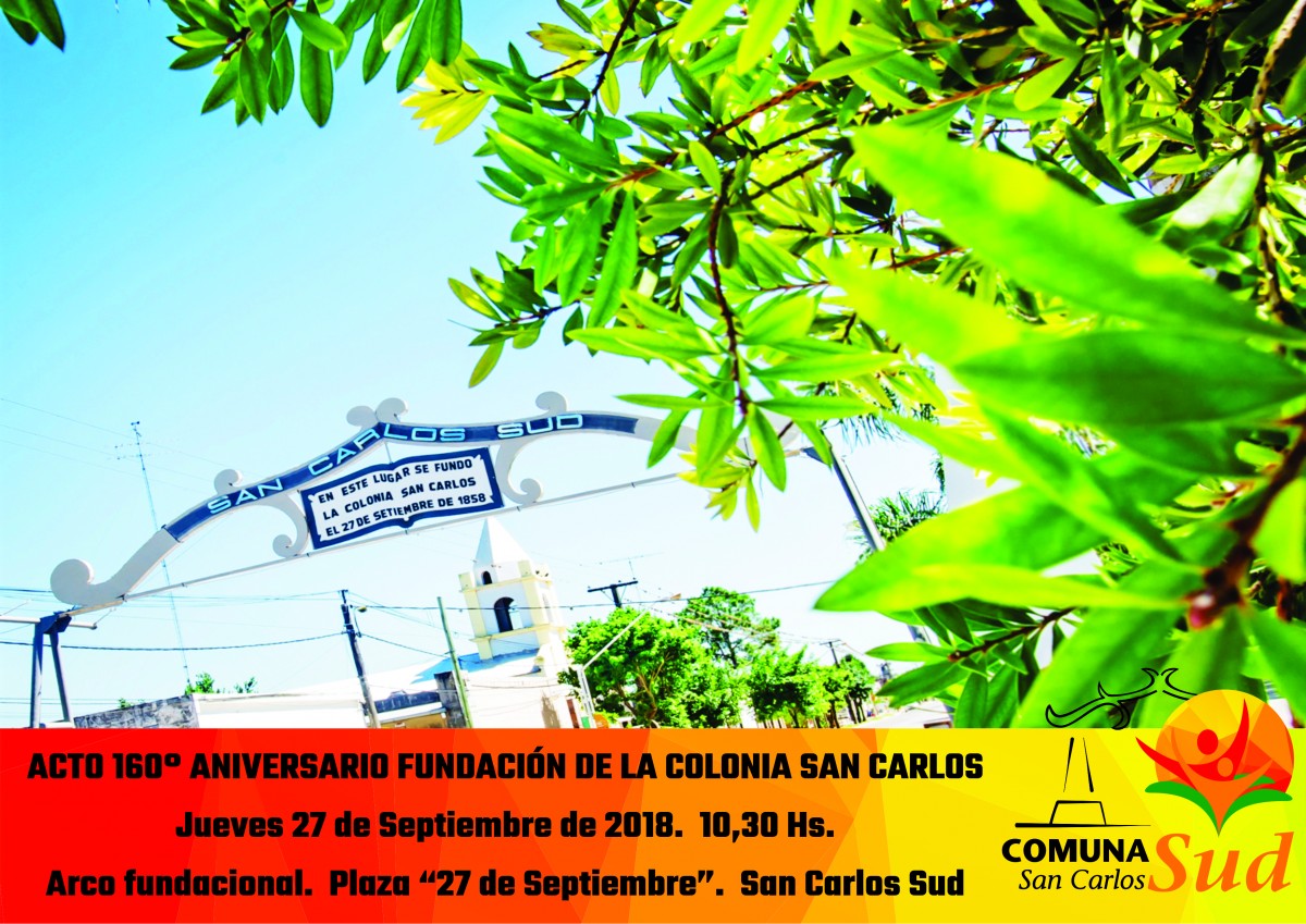ACTO 160° ANIVERSARIO DE LA FUNDACIÓN DE LA COLONIA SAN CARLOS