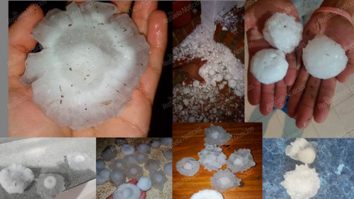 Fuerte granizada afectó a la ciudad de Rafaela