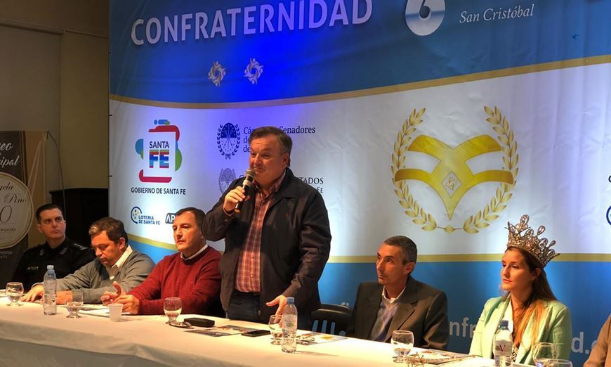 El Senador Michlig presentó la 6° Fiesta de la Confraternidad Departamental