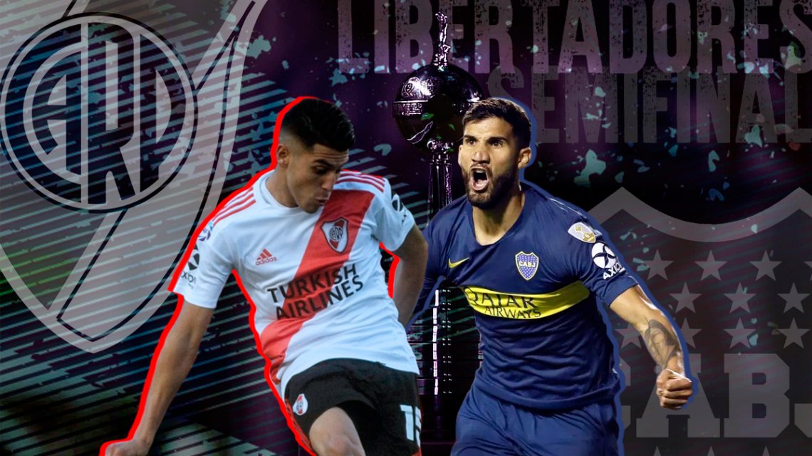 River vs. Boca, por la ida de la semifinal de la Copa Libertadores: horario, formaciones y TV