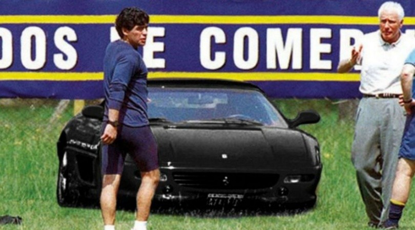 Excéntrico; Maradona, Coppola y una Ferrari negra imposible de conseguir