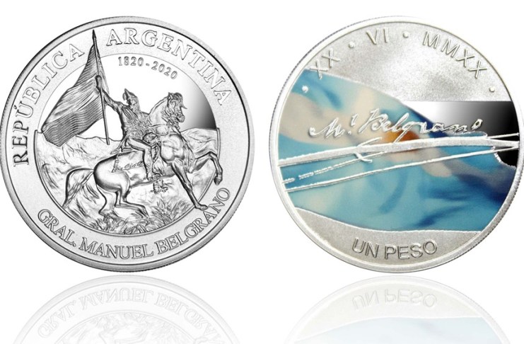 A 200 años de la muerte de Manuel Belgrano, emitirán una moneda a color en su honor