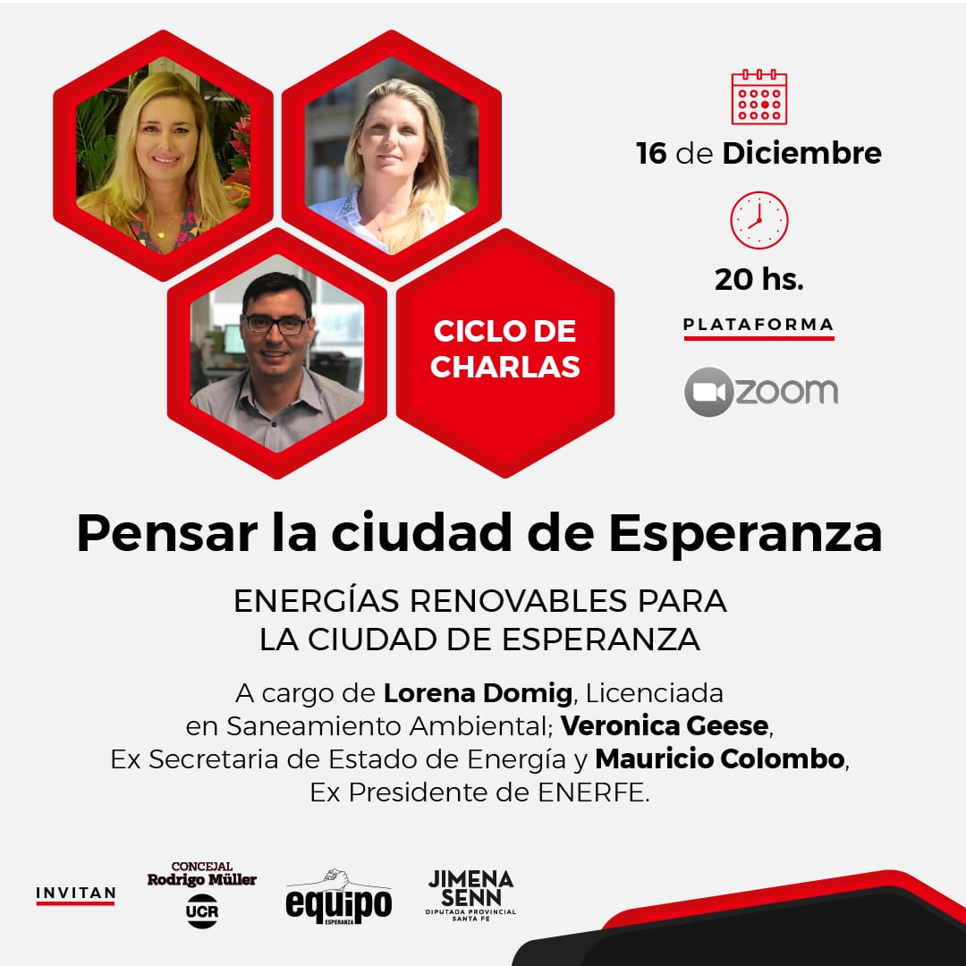 Nueva charla del ciclo “Pensar la ciudad de Esperanza”