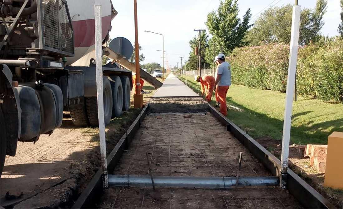 San Carlos Sud: Avanza a muy buen ritmo la construcción de la ciclovía