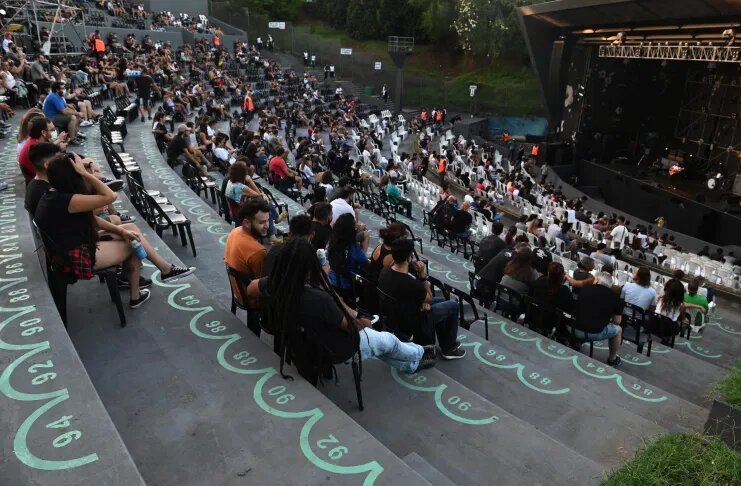 Volvió la música en vivo, al aire libre y con un protocolo sanatorio adecuado a la masividad