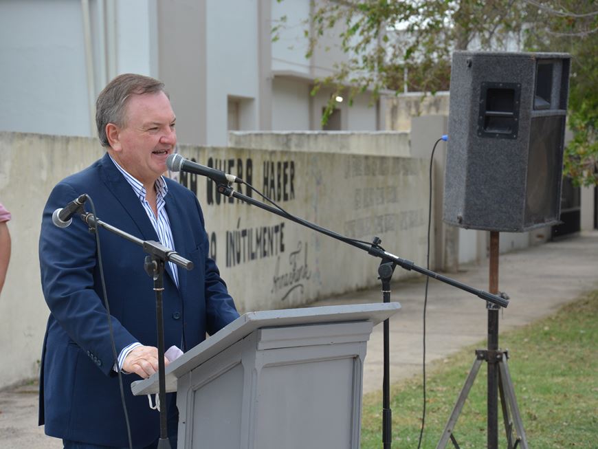 EL Senador Michlig encabezó junto a la Intendenta Dupouy el acto de Inauguración de la Red de Gas Natural