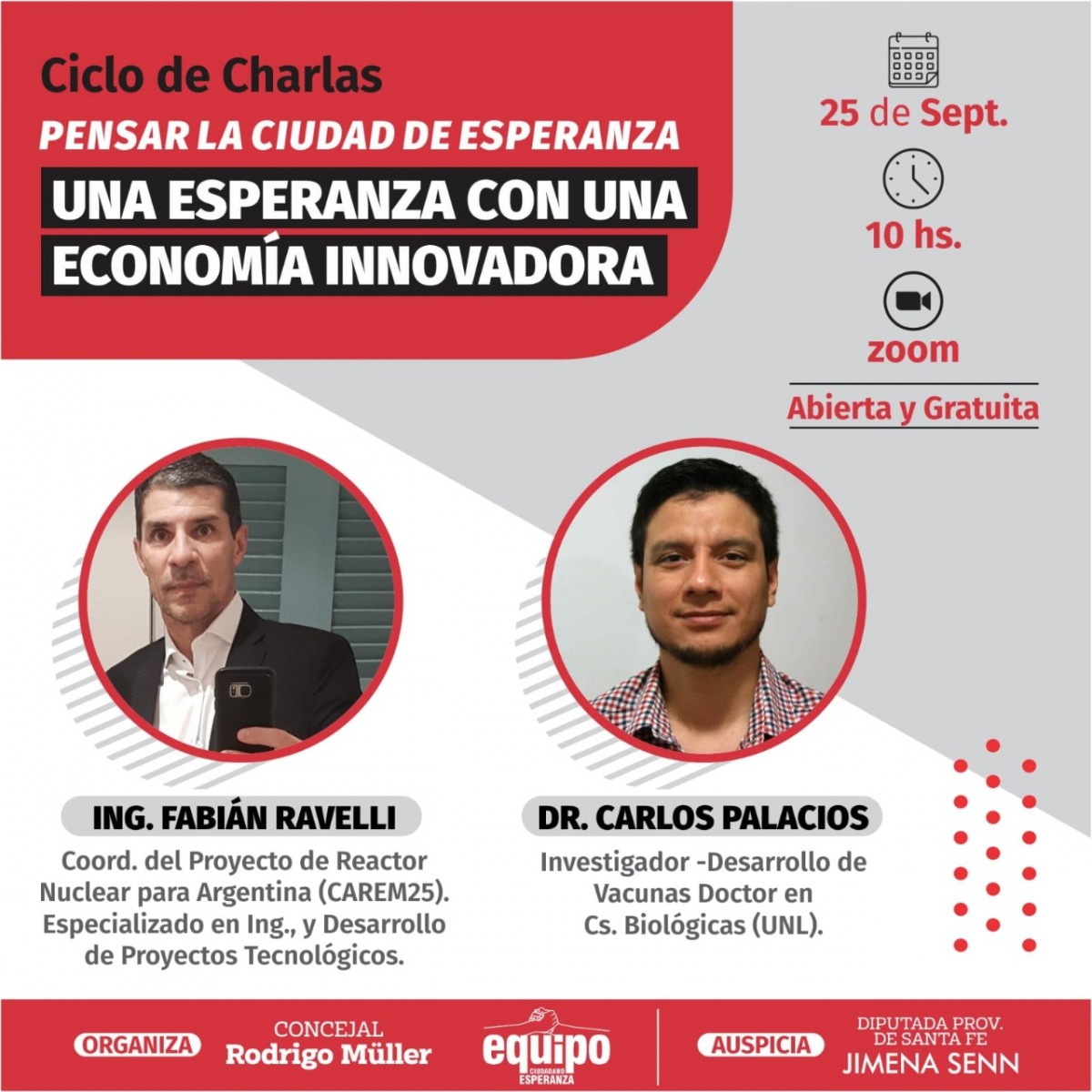 Charla abierta y gratuita “Una Esperanza con una Economía Innovadora”