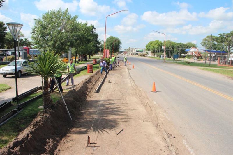 Franck: se inició la obra de ensanche de la Ruta Provincial N° 6