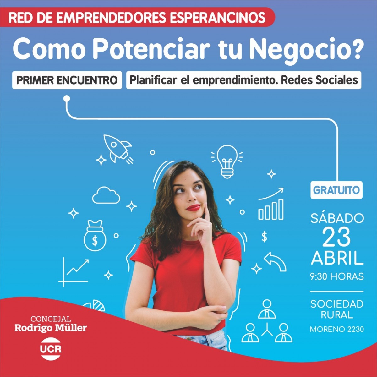 Curso gratuito de emprendimiento y redes sociales: Una iniciativa de Rodrigo Müller para potenciar tu negocio