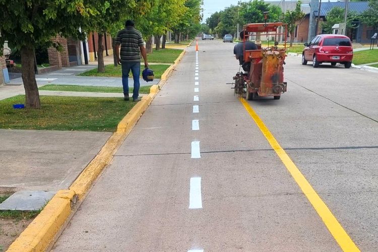 Franck: suman nuevos tramos de ciclovias dentro del programa “Senderos seguros”