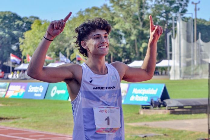 Tomás Mondino, el atleta rafaelino que corta el pasto para poder entrenar