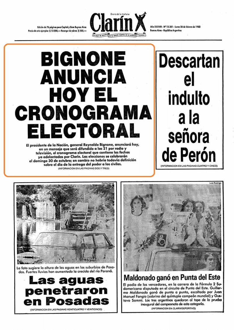 40 años de democracia: la primera elección, una dictadura sin tiempo y los cambios en el sistema
