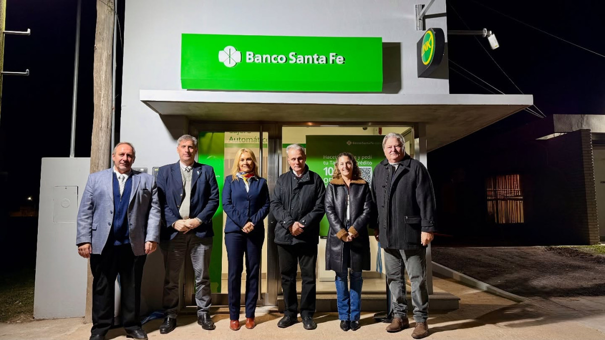 Grütly cuenta con su primer cajero automático del Banco de Santa Fe