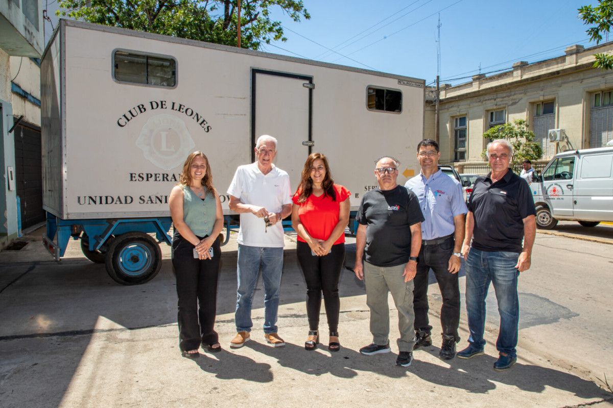 El municipio recibió en comodato una unidad sanitaria móvil del Club de Leones