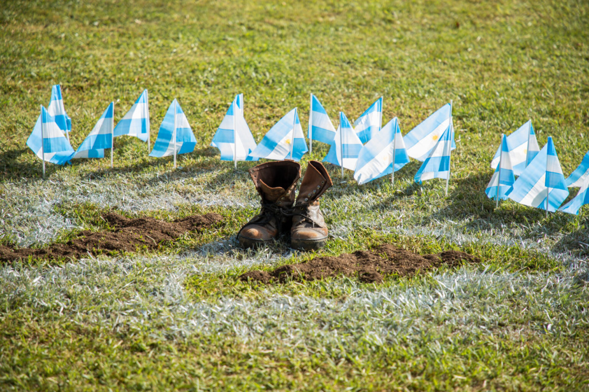 Acto por el Día del Veterano y de los Caídos en la Guerra de Malvinas
