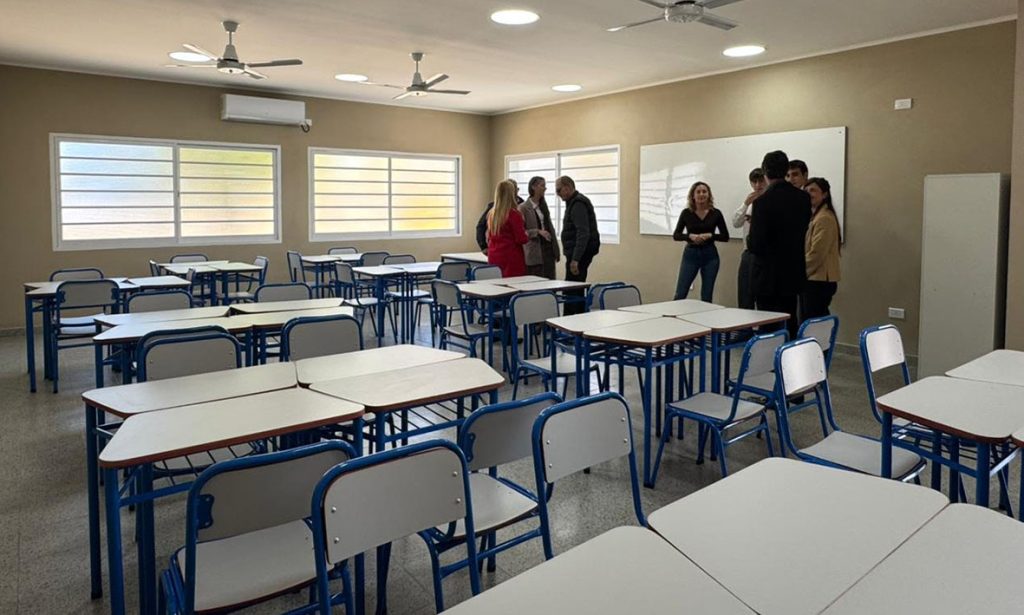 Inauguraron nuevas aulas en instituciones educativas de Pilar
